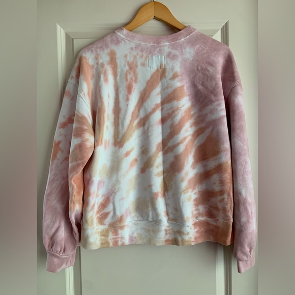 Abercrombie & Fitch Pink and Orange Tie-Dye Top M - Picture 2 of 4